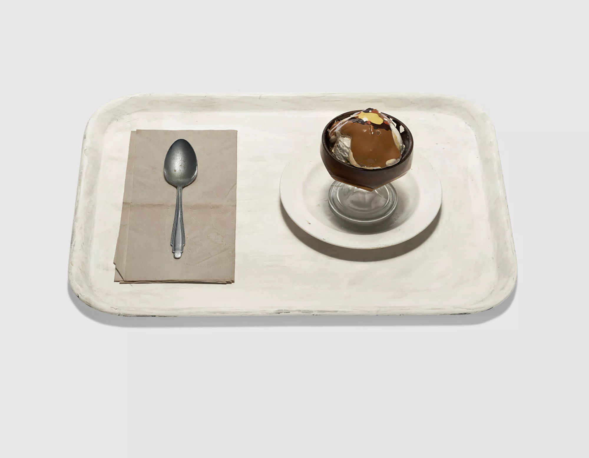 Ice Cream Sundae on Tray by Claes Oldenburg