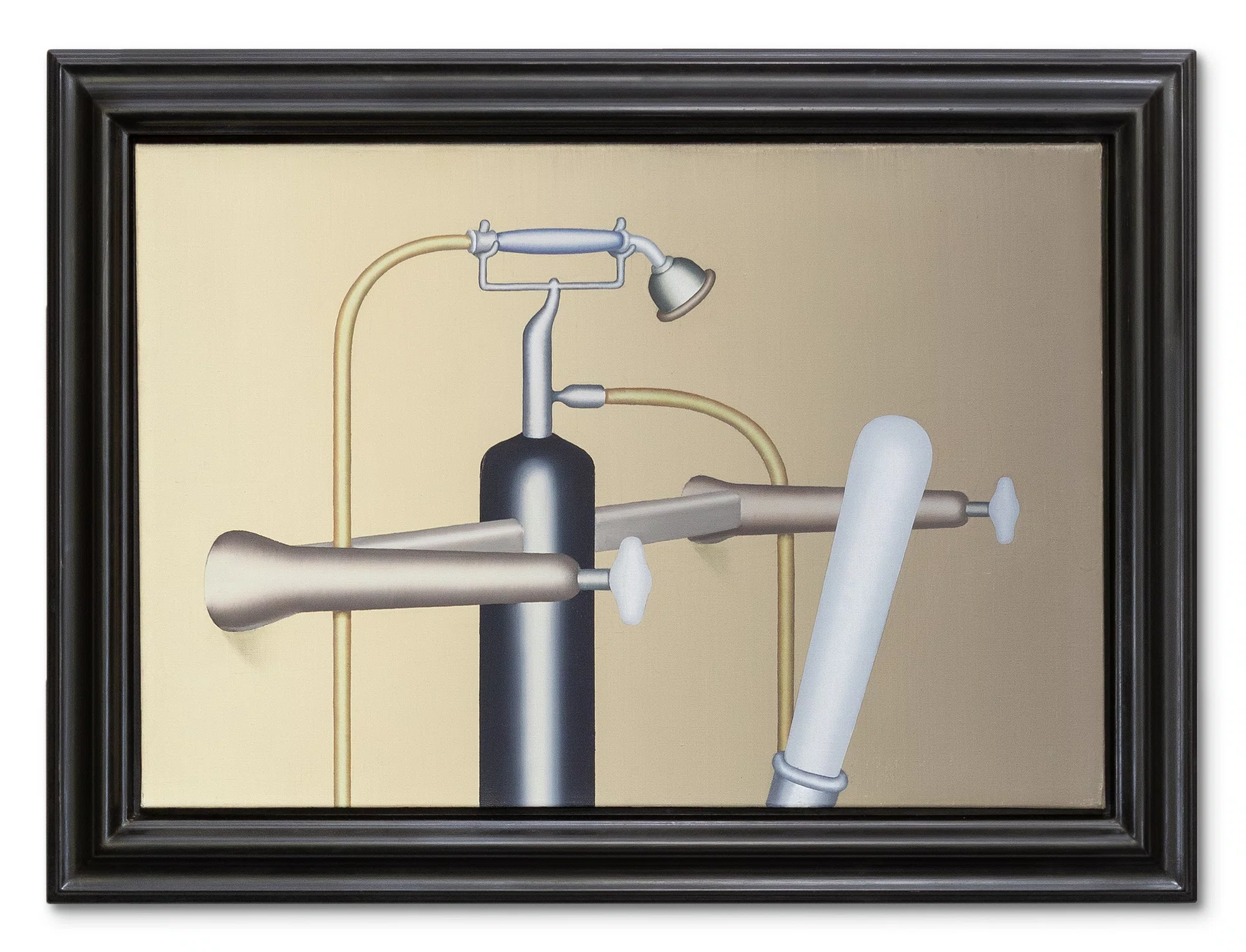 Die schöne Hausfrau by Konrad Klapheck