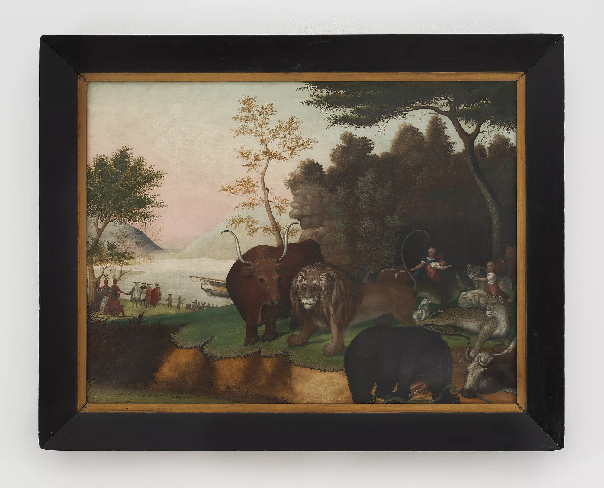 Peaceable Kingdom (Pensive Lion) by Edward Hicks