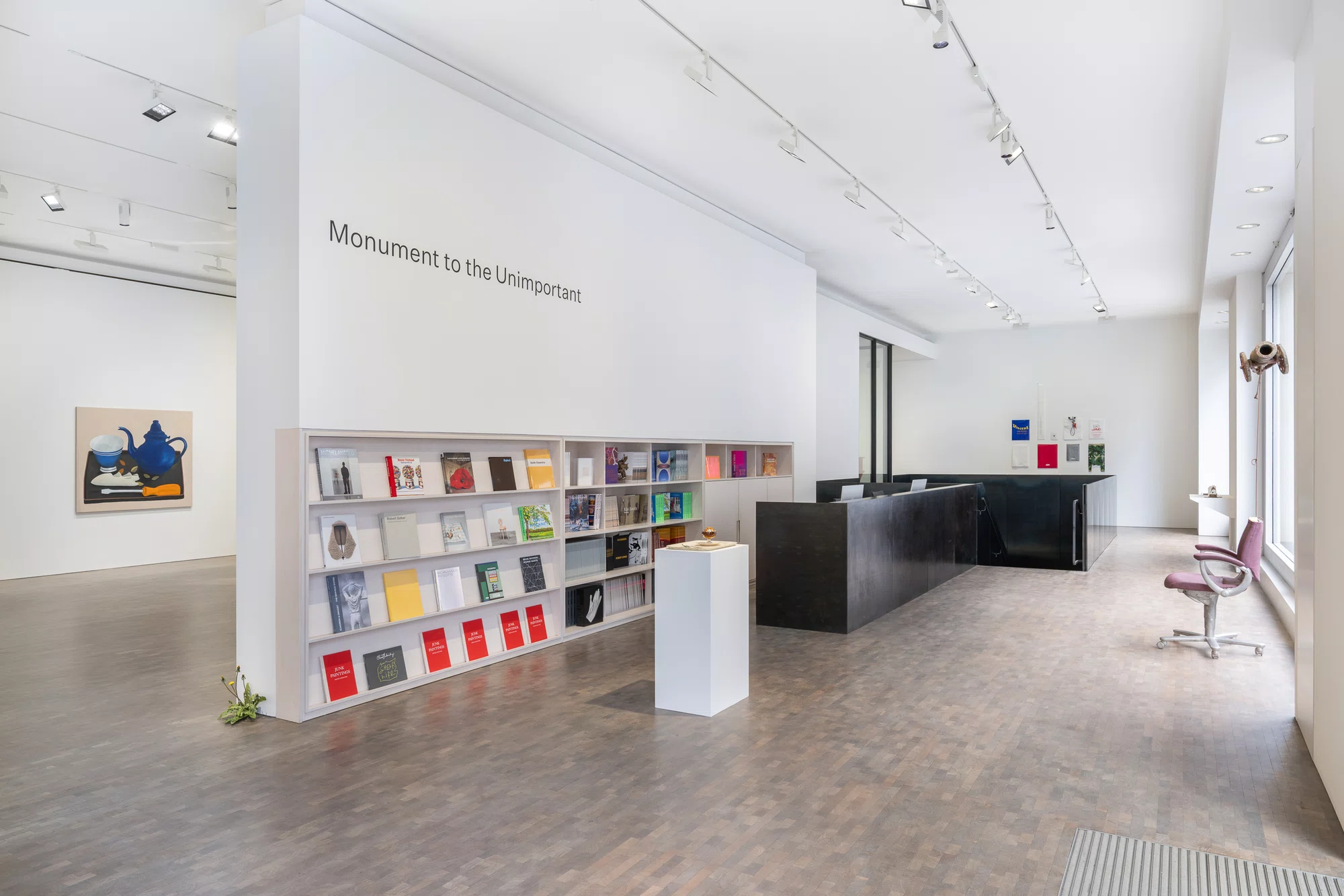 Installation view of Monument to the Unimportant