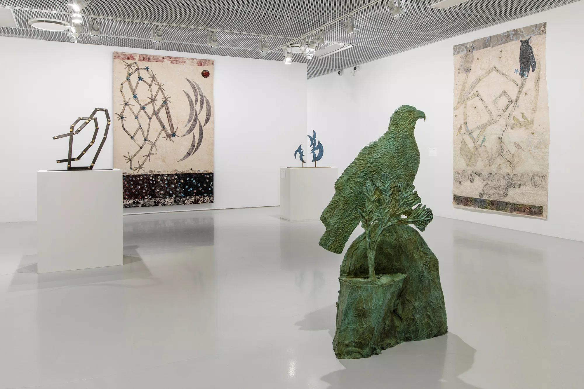 Installation view of Woven Worlds by Kiki Smith at Moderna Museet