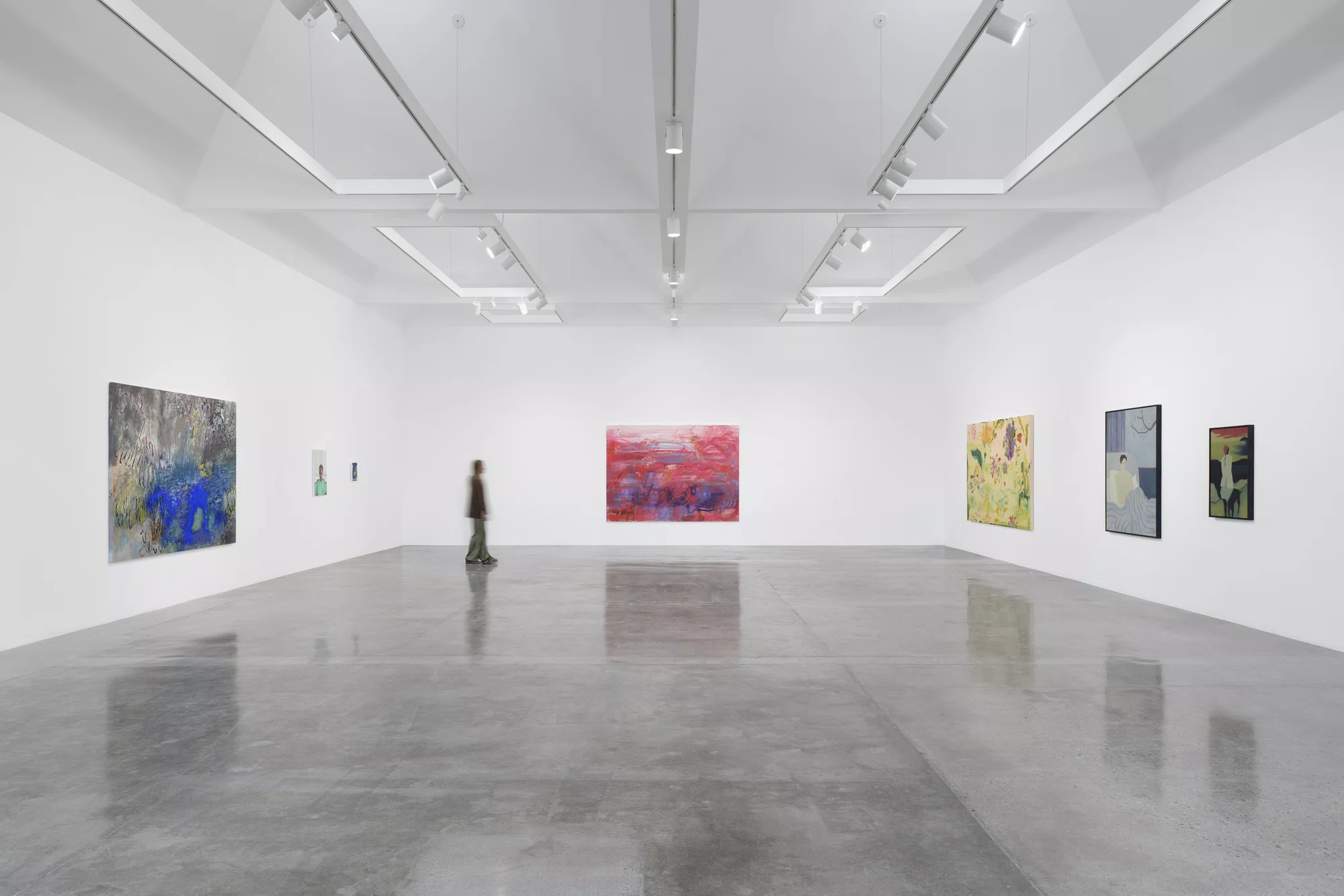 Installation view of land marks in Los Angeles