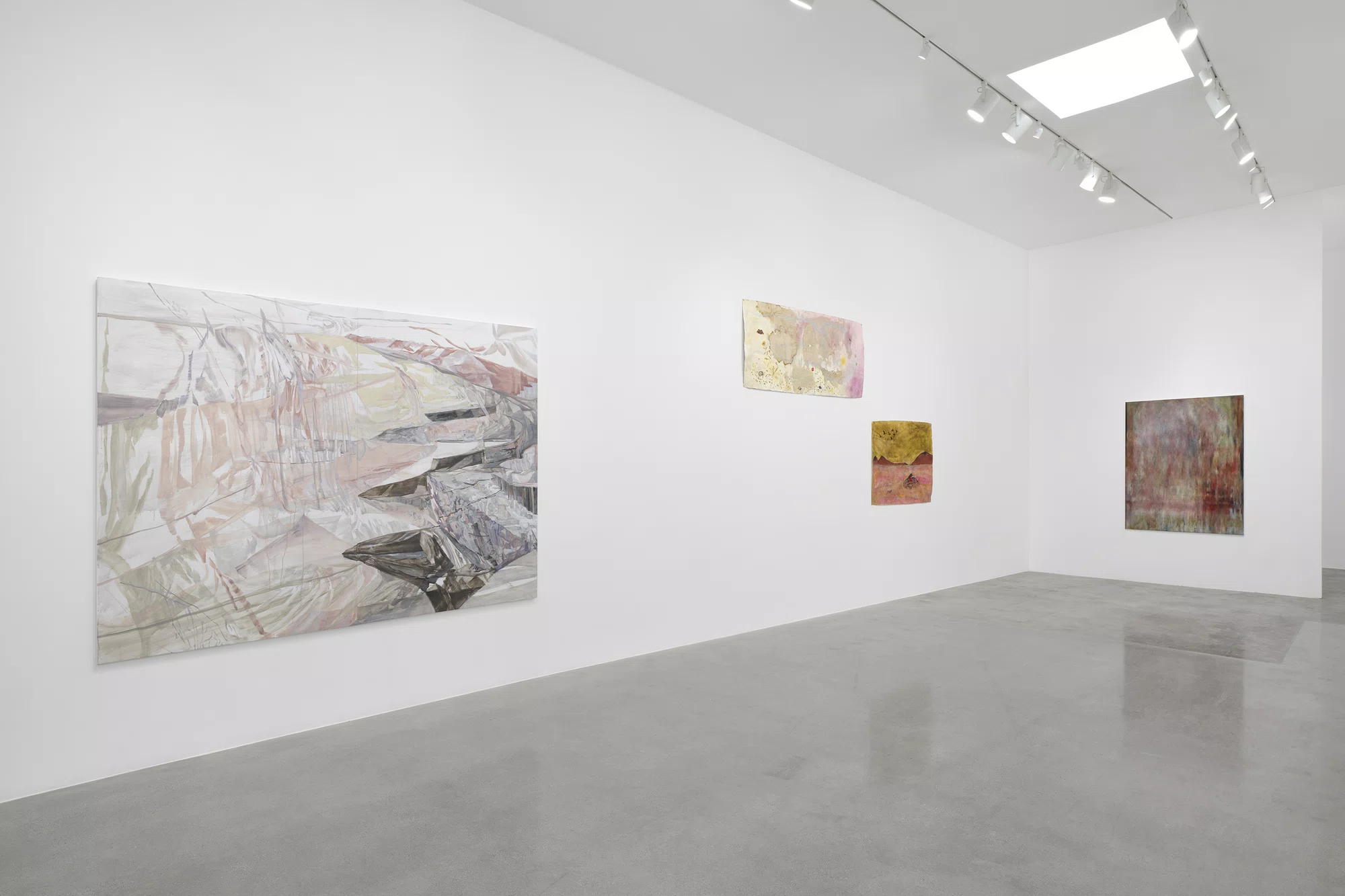 Installation view of land marks in Los Angeles
