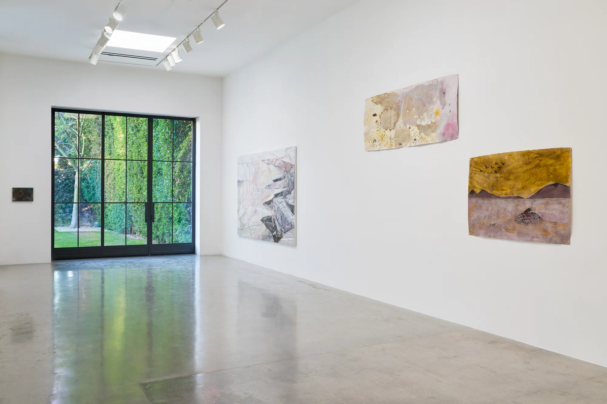 Installation view of land marks in Los Angeles